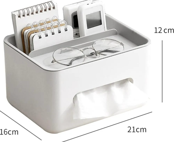 ZM%20%20%20Multifunctional%20Tissue%20Box%20Cover%20Holder%20with%20Storage%20Container%20Living%20Room%20Remote,%20Glasses,%20Pen%20Pensile,%20Dry%20Fruit%20and%20Mobile%20Storage%20Box%20Holder%20For%20Home%20Office%20Tissue%20Tray%20-%20Multi%20-%20Image%202