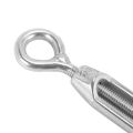 M4 Stainless Steel 304 Eye & Eye Turnbuckle Wire Rope Tension (5Pcs). 