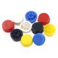 5PCS Tactile Push Button Switch Momentary 12*12*7.3MM Micro switch button + 5PCS Tact Cap(5 colors) for Arduino Switch. 