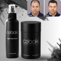 Caboki Hair Fibers Light Brown 25g + Caboki Hair Hold Spray, Caboki Hair Building Fibers, Fill In Fine or Thinning Hair Instantly Thicker, Fuller Looking Hair for Men & Women. 