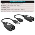 USB Over RJ45 USB RJ45 Extender Over Cat5/Cat5e /Cat6 Cable Extension Up To 150ft Length. 