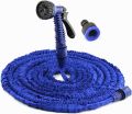 100FT Garden Hose Pipes Flexible Water Hose Pipe Expanding Magic Hose with 7 Multi-Functional Nozzles & 2 Connectors, Blue. 
