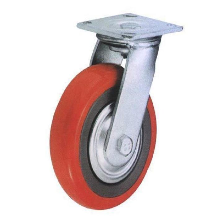 2 pcs Heavy Duty 50mm Rubber Swivel Castor Wheels Trolley Furniture Caster