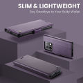 lthmy for Xiaomi Redmi Note 13 5G PU Leather Kickstand Wallet Magnetic Closure Flip Case Cover. 