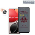 itel S25 Ultra Privacy Matte Ceramic Screen Protector Full Coverage Film 9H Hardness Upgrade Edge Protection FILM  SHEET UNBREAKABLE HAMMER SKIN For S25 Ultra - Black. 
