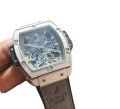 Grey Strap Hublot Skeleton Watch For Mens Fashions and Style.. 