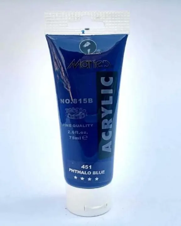 Marie's%2075ml%20Acrylic%20Colors%20Paint%20Tubes-451%20Phthalo%20Blue%20-%20Image%203