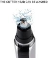 Electric Nose Hair Trimmer Painless Nose and Ear Hair Remover, Eyebrow Clipper Waterproof Clean Kit for Men and Women. 