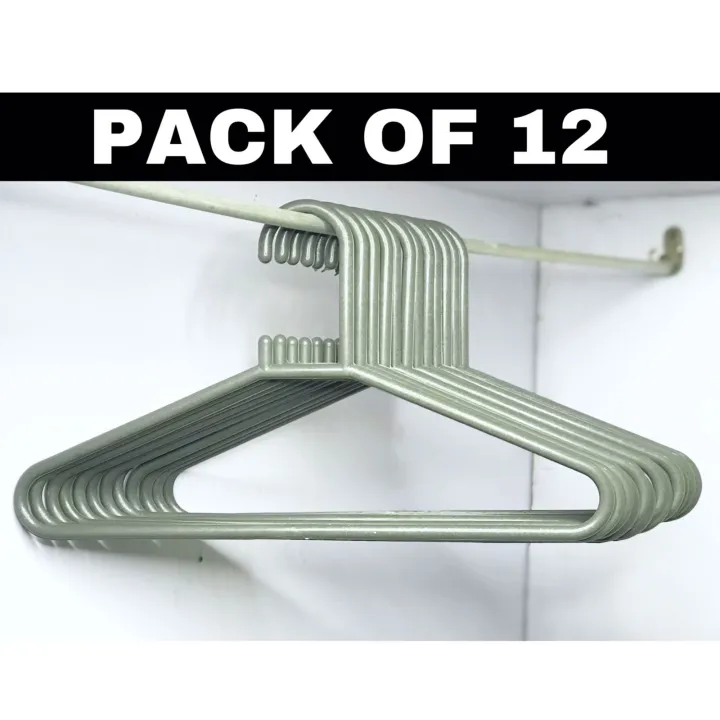 Heavy%20Duty%20Metal%20Shirt%20Coat%20Hangers%2012%20Pack,%20Stainless%20Steel%20Clothes%20Hanger%20with%20Polished%20Chrome,%2017%20Inch%20Silver%20Metal%20Wire%20Hanger%20-%20Image%203