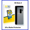 2Pcs Mi Note 4 Back Matte Protector For  Mi Note4. 