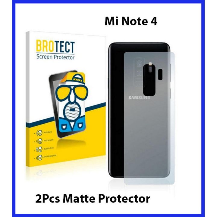 2Pcs Mi Note 4 Back Matte Protector For  Mi Note4