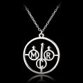 Mqchun Stainless Steel Rock Band Black Veil Brides Necklaces Veil Brides Bvb Merch Fob Logo Men Women Fans Necklace. 