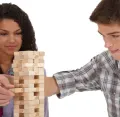 Hasbro Gaming Jenga Tower Wooden Blocks Game BIG 54 Pieces. 