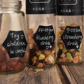 72pcs/set Waterproof Jars Stickers Kitchen Label Stickers Spice Sticker Storage Organizer Bottles Chalkboard Tags Wall Stickers. 