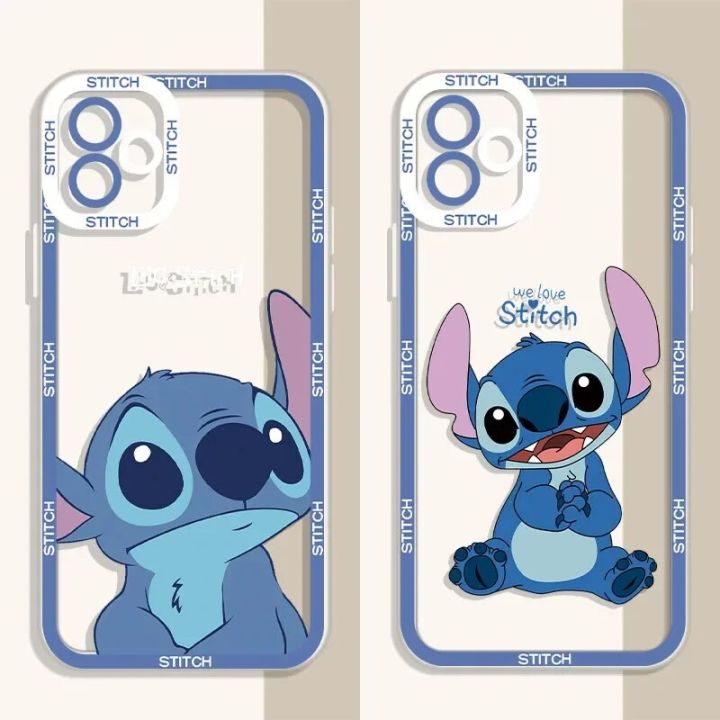 Disney Stitch Soft Case for Xiaomi Redmi Note 12 Pro Plus Turbo 13 11 11S 10 10S 9S 9 Max 8 7 6 A1 A2 Protective Cover
