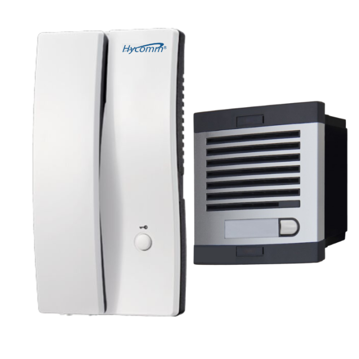 Premium Door Bell Phone with Metal Front Intercom Type S Intercom for 2-Wire Connections Entry System Access Control Security Intercom Water Resistant