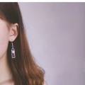 Mineral Water Bottle Fun Long Earrings. 