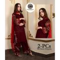 Stylish Embroidered Kurti for Women with Embroided Trouser (2-Piece Suit) Casual Dresses for Women. 