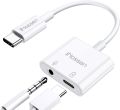 iNassen USB C to 3.5 mm Headphone Jack Adapter USB Type C to 3.5mm AUX Audio+Charge Adaptor UK. 