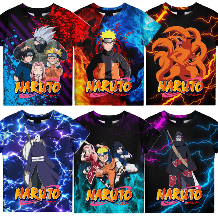 New anime Naruto T-shirt Akatsuki T shirt tee kids clothes baby lovely clothes cool tshirt children clothing T shirt for boys