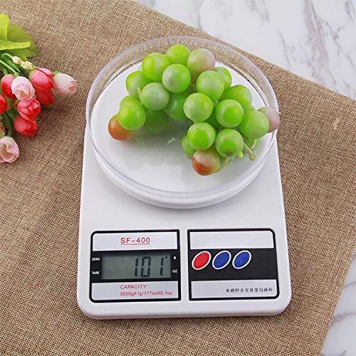 Ultimate Kitchen Weighing Machine Electronic Digital 10 kg Weight Scale with Backlit LCD for Shop, Food, Cake, Kids Food, Spices, Vegetable, Liquids, Chicken, Fruits (White)