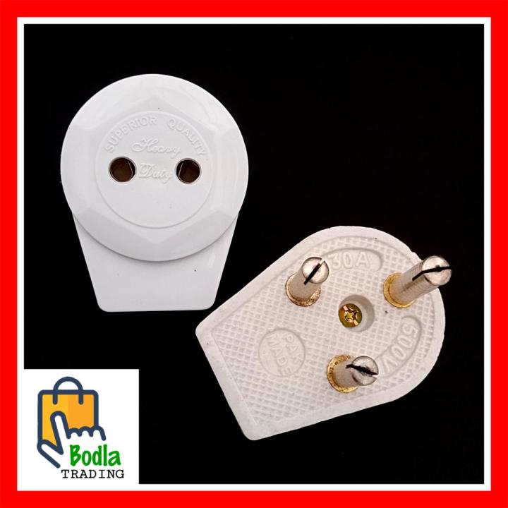 3 Pin Plug and 2 Pin Socket 30 Amp 500V High Quality Power Plug Shoe AC