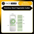 Face Value New Stainless Steel 5 In 1 PP Multi-Function Onion Potato Kitchen Tools Manual Food Chopper Vegetable Cutter Fruit Slicer. 