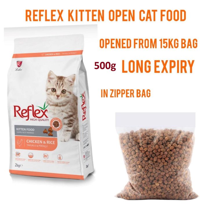 Reflex Cat food 500g Zip Pack Long expiry Kitten & Adult Available