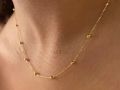 Dew Drops choker Necklace - Gold, rose gold or sterling silver. 