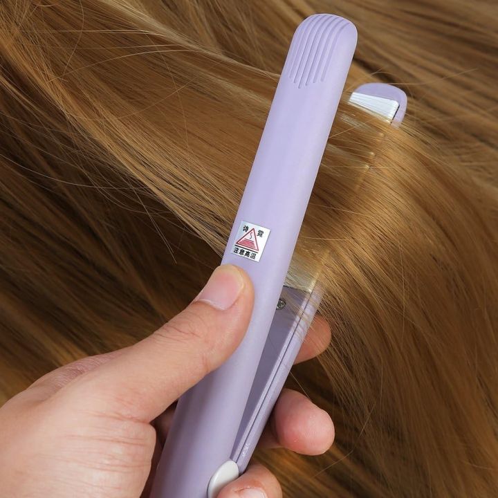 Mini Hair Straightener, 2 In 1 Ceramic Tourmaline Ionic Flat Iron, Hair Straightener