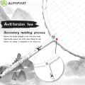 ALPSPORT New SS 4U 1PCS 100% Carbon Fiber Badminton Racket Black Racket Grip Installed White Reket ALP Racket. 