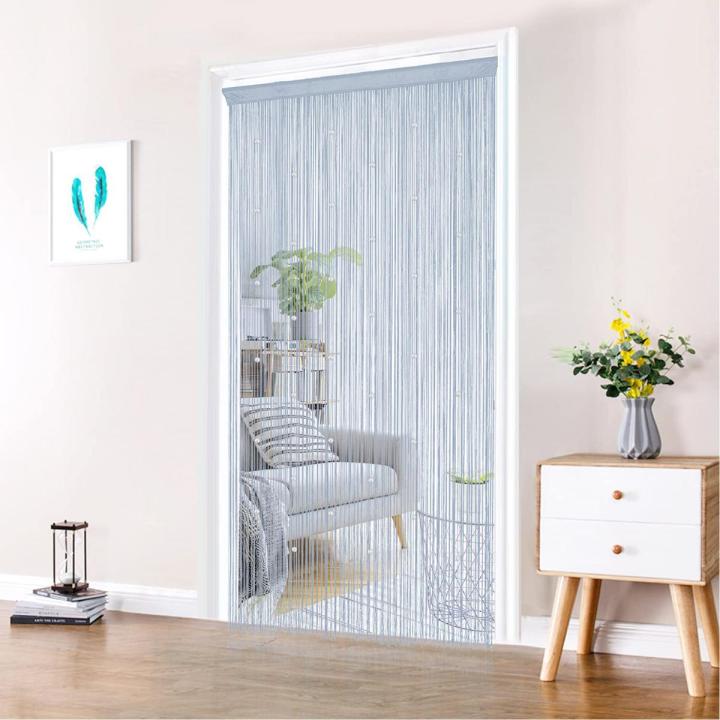 String Door Curtain Beads Window Panel Room Divider Crystal Tassel Fringe Beaded #gold