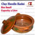Clay Karahi Traditional Cooking Pot | Clay Kadai  | Clay Crockery Pots | Earthen Crockery Pots | Terracotta Crockery Pots. 