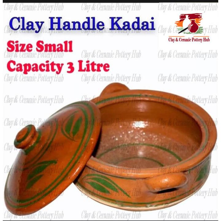 Clay Karahi Traditional Cooking Pot | Clay Kadai  | Clay Crockery Pots | Earthen Crockery Pots | Terracotta Crockery Pots