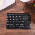 English 120 Keys Matte Standard Waterproof Keyboard Stickers Letter Alphabet. 