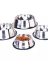 Stainless steel pet feeding bowl (small). 