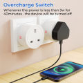ROVF - 3 Pin Smart Wifi Plug - Wall Socket Switch - 16A/20A - UK Plug - Power monitor Remote Control - Work for Tuya Alexa Google Home Assistant. 