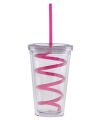 16 oz. Curly Straw Carnival Cup Tumbler. 