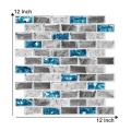 Vivid Tiles Blue Peel and Stick Tiles 3D Self Adhesive Wallpaper. 