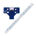 JDS-001 PS4 Controller Replacement USB Charging Port Socket Board And Flex Ribbon Cable for Playstation 4 Joystick. 