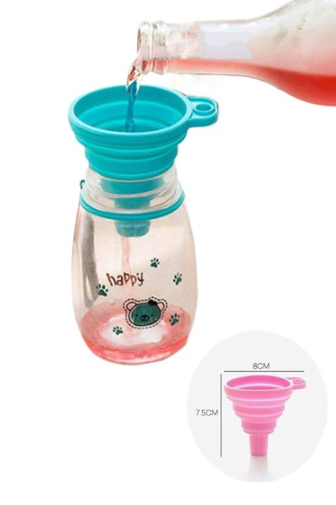 silicone funnel foldable-Funnels Filter-funnels for kitchen-collapsible silicone foldable funnel-Funnels Hopper-Funnel Flexible-Funnels for Filling Small or Mini Bottles