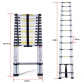Aluminum  9 Feet Telescopic Multi Purpose Extendable Single Ladder Best Works. 