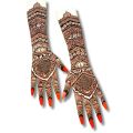 High Quality Reusable Mehndi Practice Foot  and Hands For Henna Practice - 4 Bridal Hands, 4 short hands and 3 Foot  With Free Scrubs. 