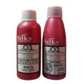 Silky Professional Hair Cut Down Set Professional Color Care Bleaching Powder White Dust Free 50 g + Silky Professional 40 Vol Developer 12% Oxygen 60 Ml e 5.28 fl.oz. 