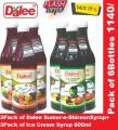 3 Pack of Dalee Ice Cream Syrup+3 Pack of Sumer e shireen Syrup 800ml 1140/ only. 
