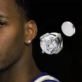 Zircon magnet earrings clip-on earrings for men 1-10 pairs of crystal strong magnetic earrings for women punk round non-pierced jewelry. 