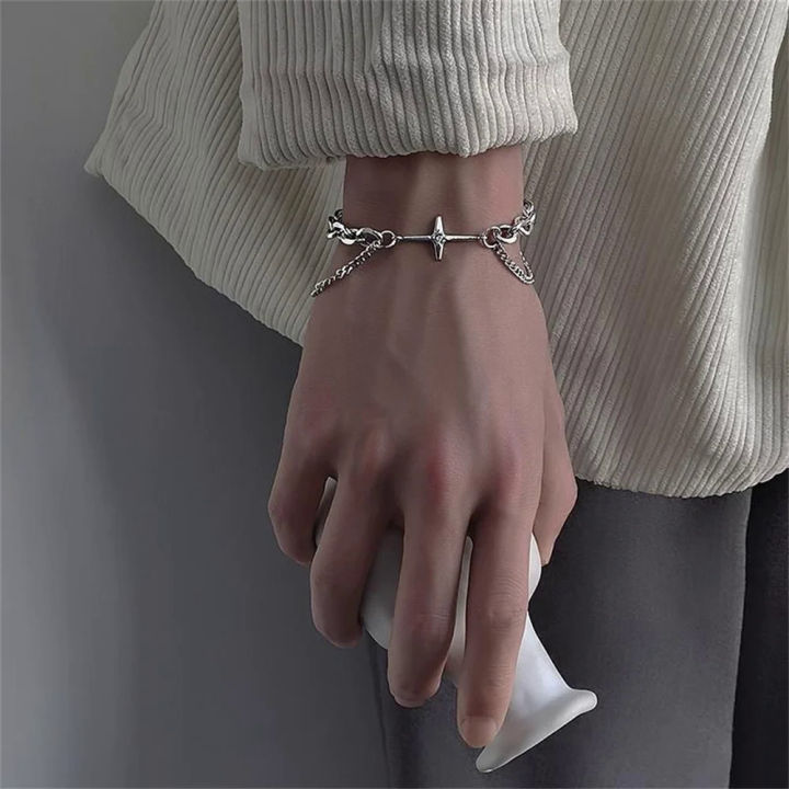 【EmotionaE】Fashion Six-pointed Star Bracelet For Women Collar Goth Bracelet Teen Aesthetic Jewellery Hip Hop Party Girl 2022 New Jewelry
