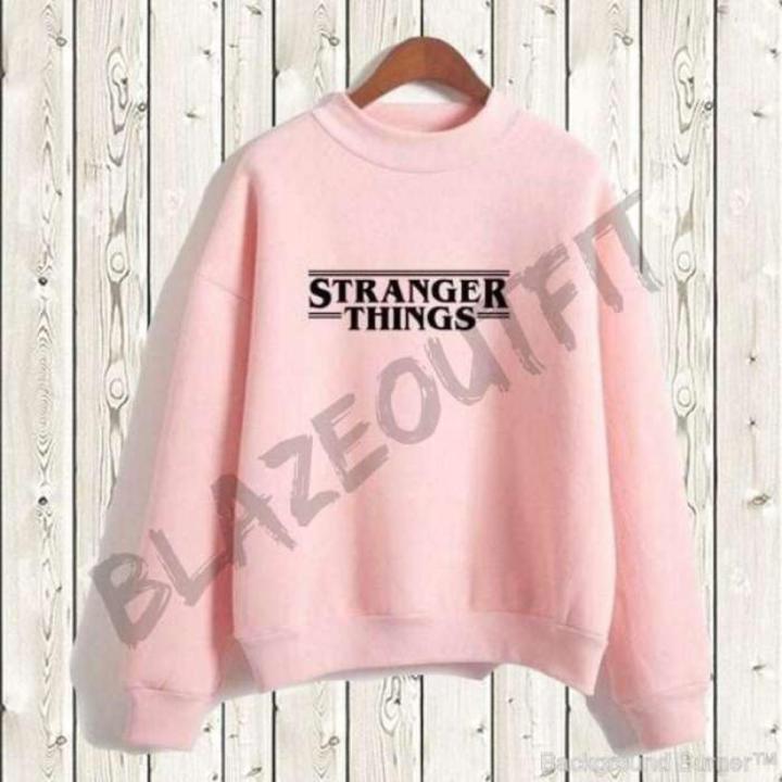 Stranger Things Fleece Round necked Women and Men Printed - Main Image