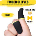 Pubg Thumb Gloves - Mobile gaming Finger Sleeve - Best for Gaming - Sweat Proof - Non Scratch Fast Touch - High Quality Gaming Thumb Gloves - Smooth finger Gloves - Play The Freely - Fingertip Anti-Slip. 
