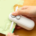 Mini Bag Sealer Handheld Bag Heat Vacuum Sealer Rechargable, Portable Bag Resealer Sealing Machine for Plastic Bags. 